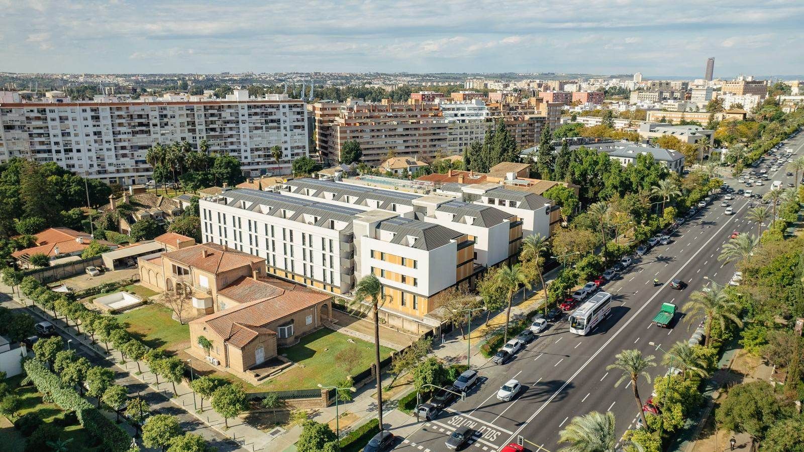Residential area seen from the air